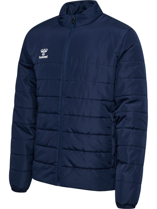 hmlESSENTIAL SHORT BENCH JKT, MARINE, packshot