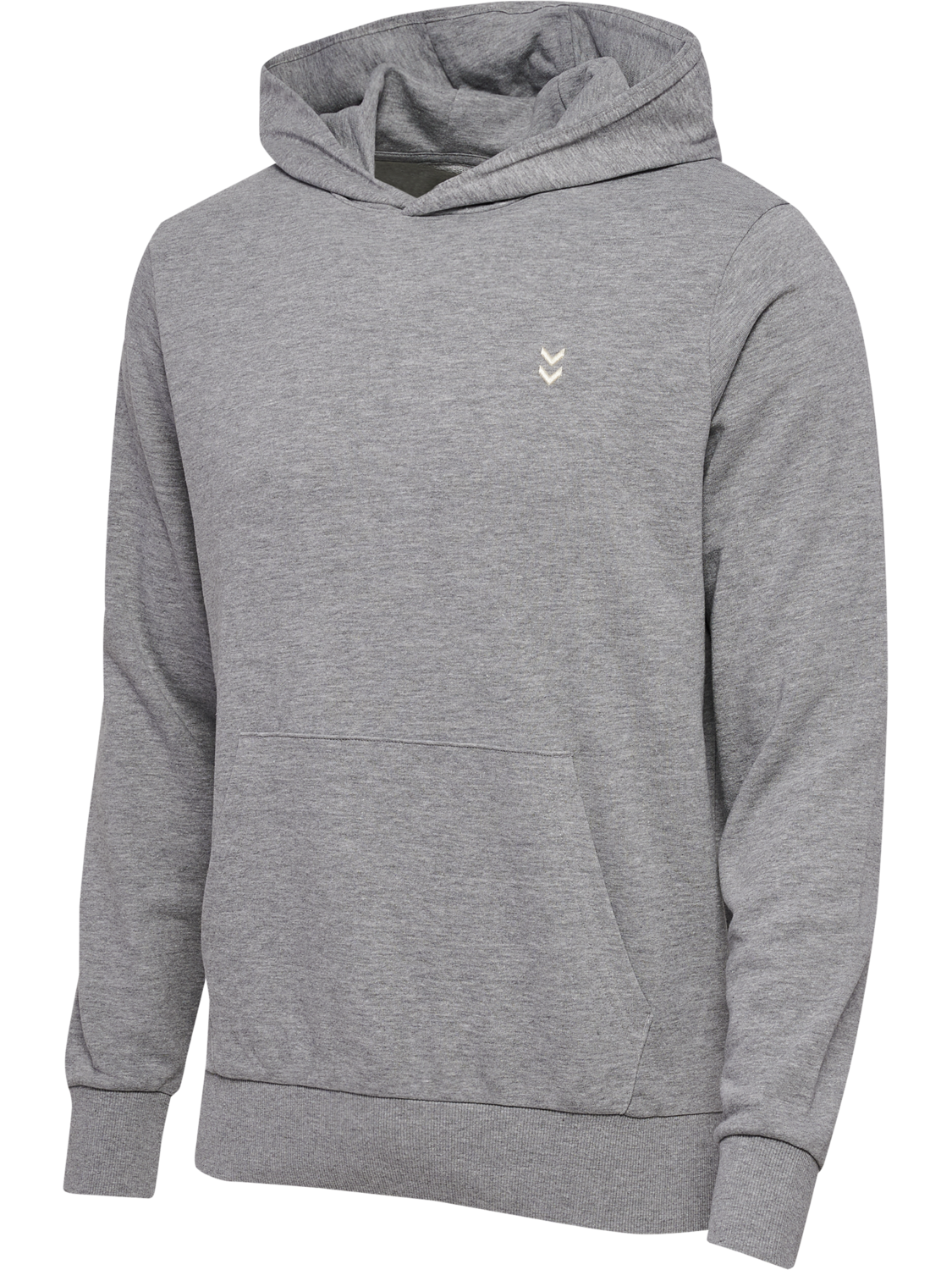 hmlPULSE SWEAT HOODIE, GREY MELANGE, packshot
