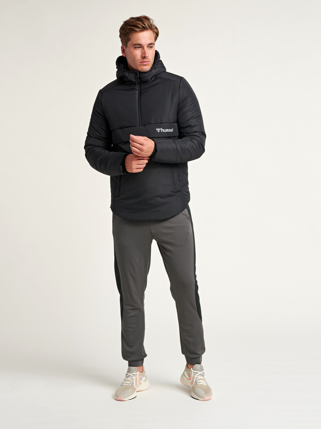 half zip black jacket