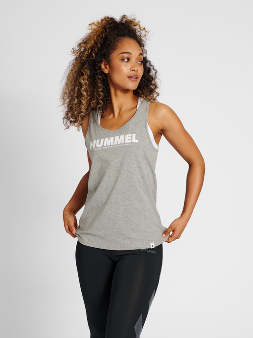 WOMAN LEGACY MELANGE hummel GREY - TANKTOP