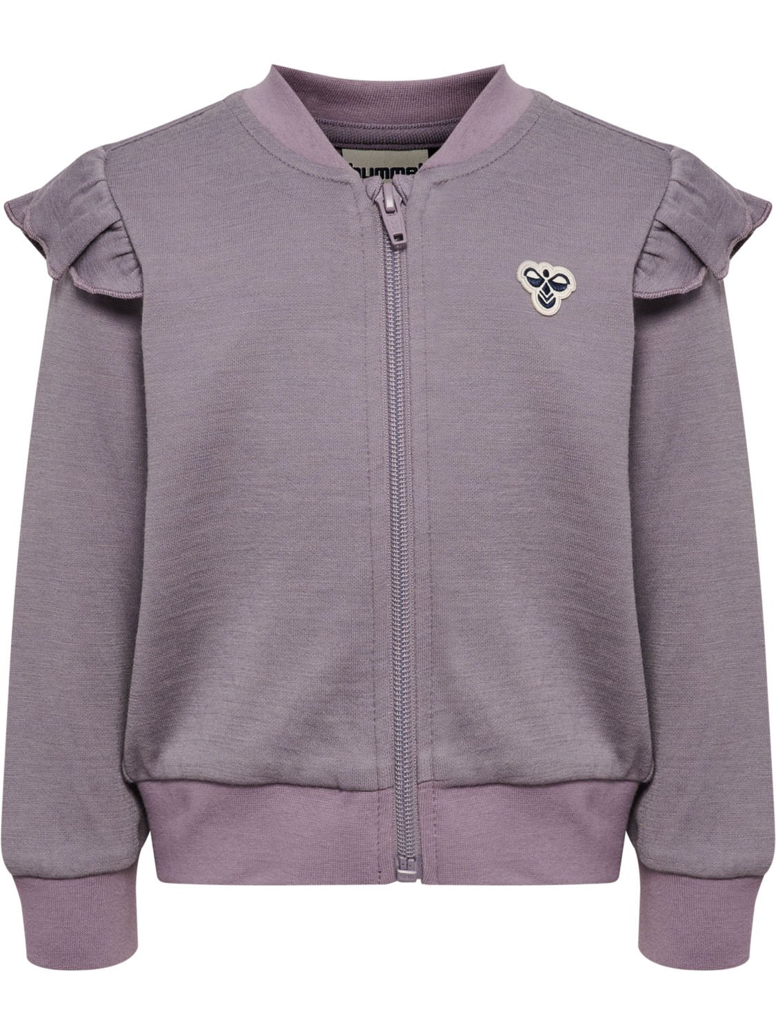 hmlMINI WOOL G ZIP JACKET BEE, GRAY RIDGE, packshot