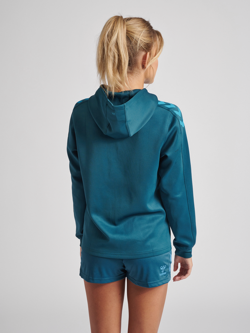 hummel CORE XK POLY SWEAT HOODIE WOMAN BLUE CORAL hummel