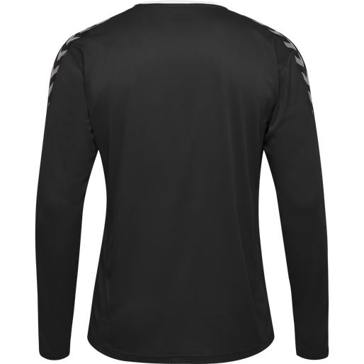 hmlAUTHENTIC KIDS POLY JERSEY L/S, BLACK/WHITE, packshot