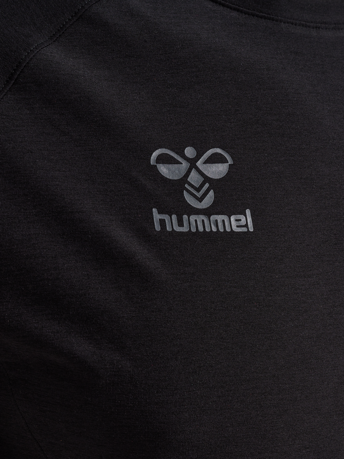 hmlCIMA 2.0 JERSEY S/S, BLACK MELANGE, packshot