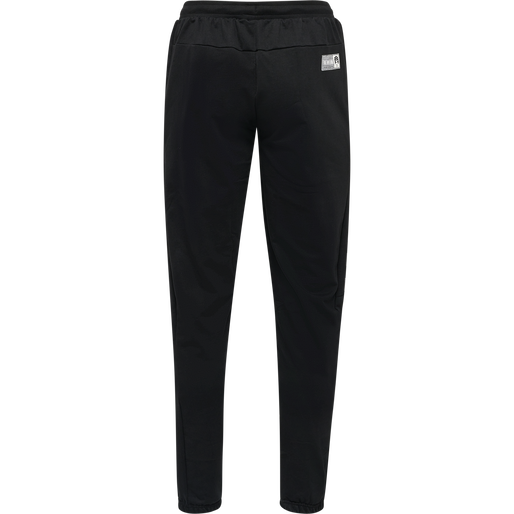 hmlMOVE GRID COTTON PANTS, BLACK, packshot