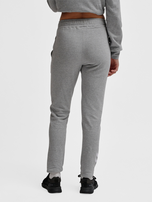 hmlELEMENTAL TAPERED PANTS WOMAN, GREY MELANGE, model