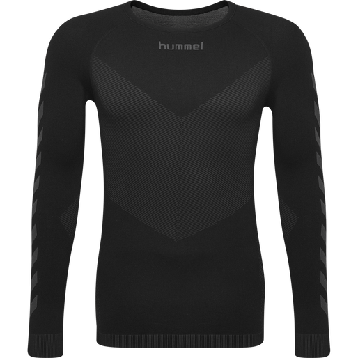 HUMMEL FIRST SEAMLESS JERSEY L/S , BLACK, packshot