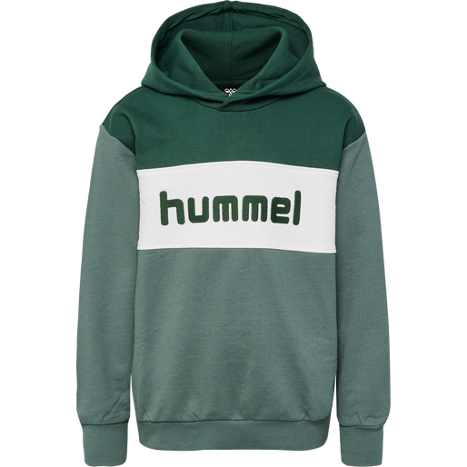 hmlMORTEN HOODIE, PINENEEDLE, packshot