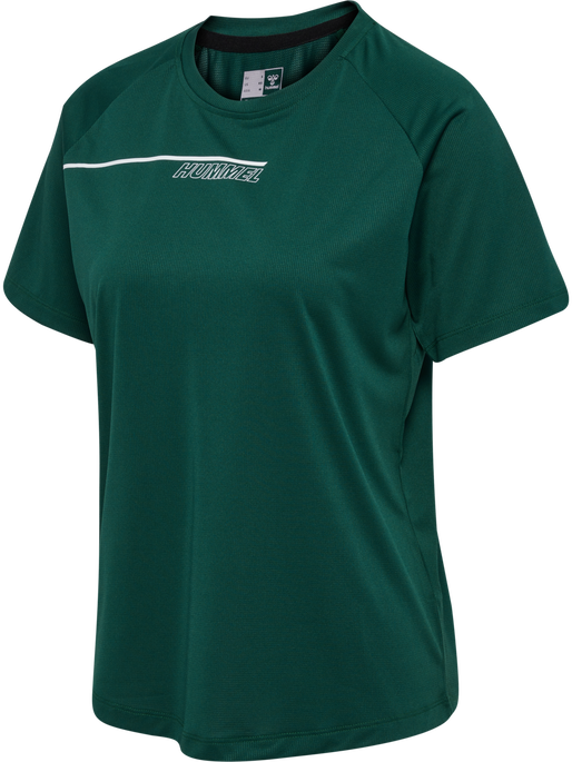 hmlCOURT LIGHT WEIGHT T-SHIRT W, RAIN FOREST, packshot