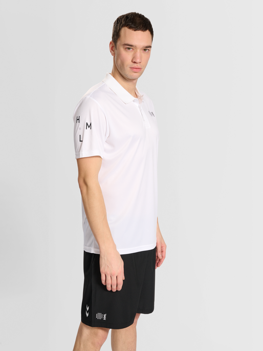 hmlCOURT POLO S/S, WHITE, model