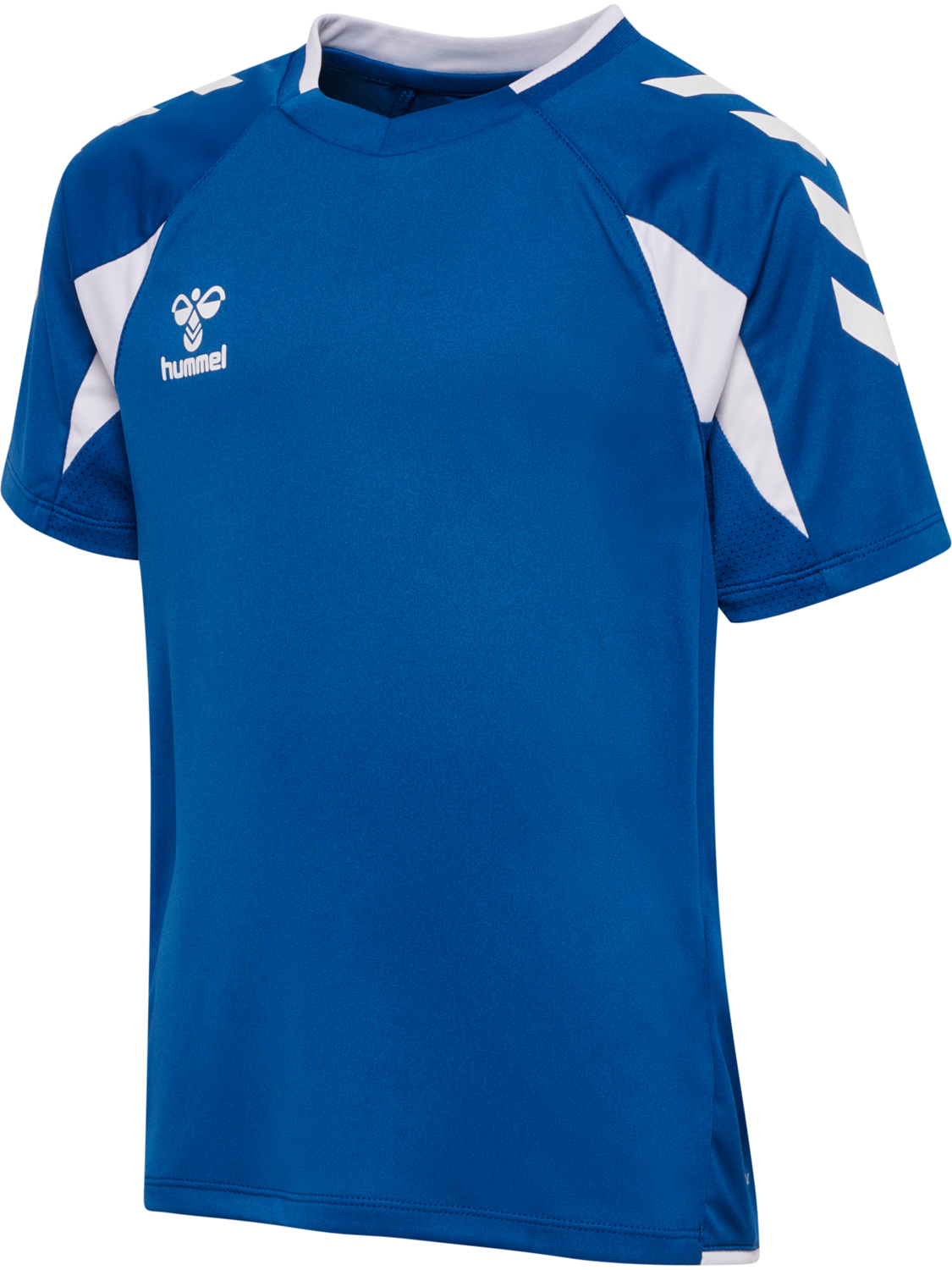hmlCORE 2.0 JERSEY S/S KIDS, TRUE BLUE/WHITE, packshot