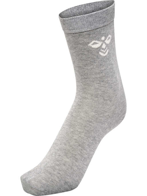SUTTON 3-PACK SOCK, GREY MELANGE SUTTON 3-PACK SOCK, GREY MELANGE, packshot