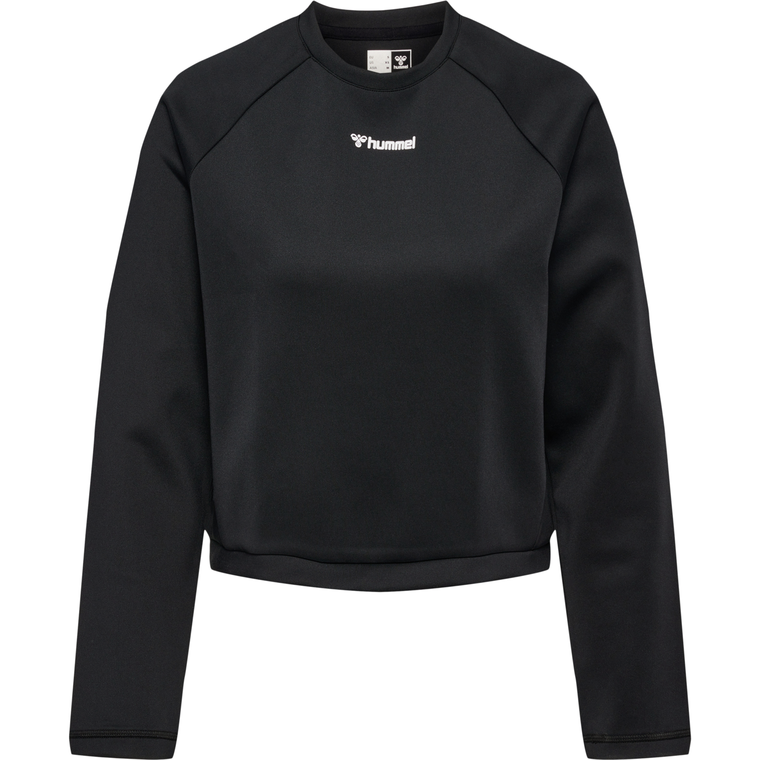 hmlMT KALU SHORT SWEATSHIRT, BLACK, packshot