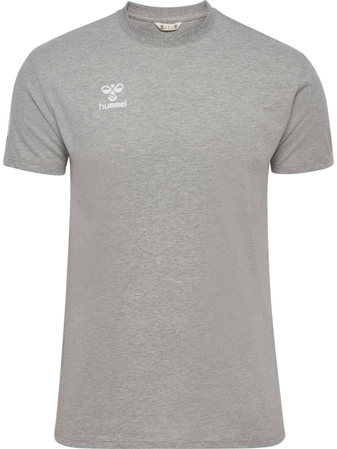 hmlGO 2.0 CHEVRON T-SHIRT S/S, GREY MELANGE, packshot
