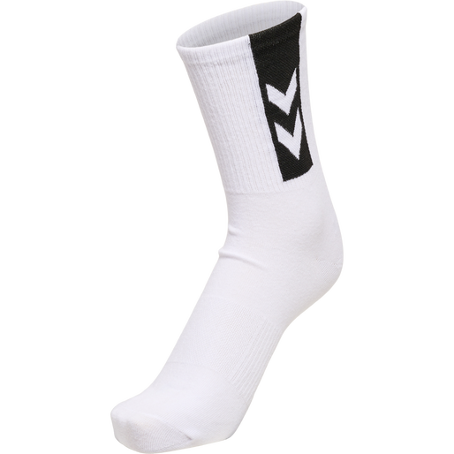 hmlLEGACY CHEVRON 3-PACK SOCKS, WHITE, packshot