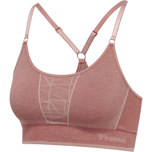 hmlMT ENERGY SEAMLESS SPORTS TOP, WITHERED ROSE/ROSE TAN MELANGE, packshot