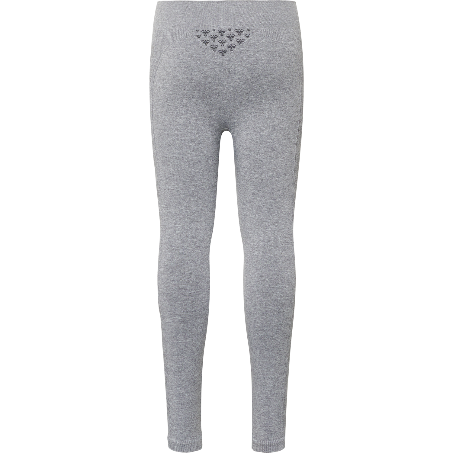 hmlCI JUNIOR SEAMLESS TIGHTS, GREY MELANGE, packshot