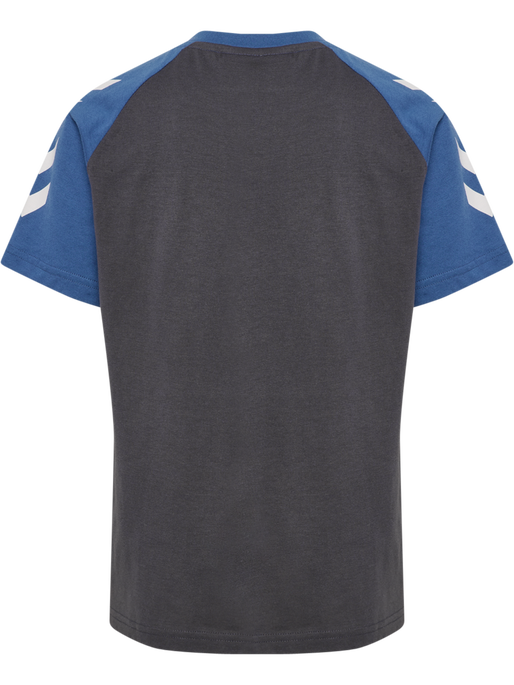 hmlJR LOGO T-SHIRT S/S, EBONY hmlJR LOGO T-SHIRT S/S, EBONY, packshot