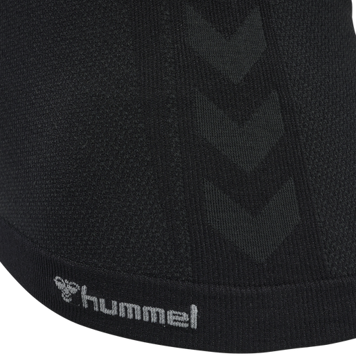 hmlCLEA SEAMLESS TIGHT T-SHIRT, BLACK MELANGE, packshot
