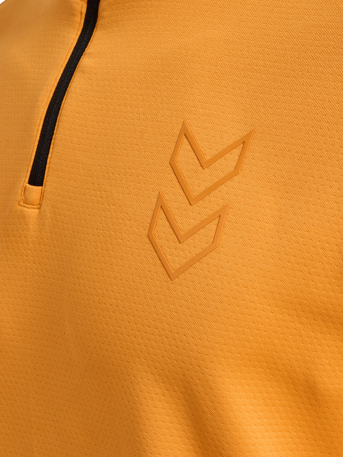 hmlACTIVE PL HALF ZIP, BLAZING ORANGE, packshot