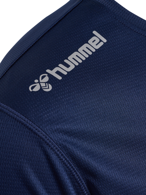 hmlRUN JERSEY L/S, BLACK IRIS, packshot