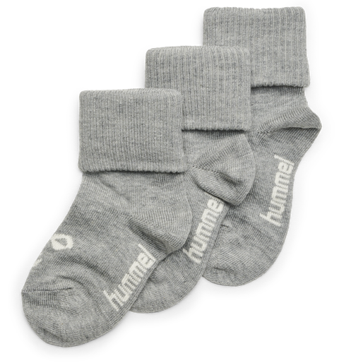 SORA 3-PACK SOCK, GREY MELANGE, packshot