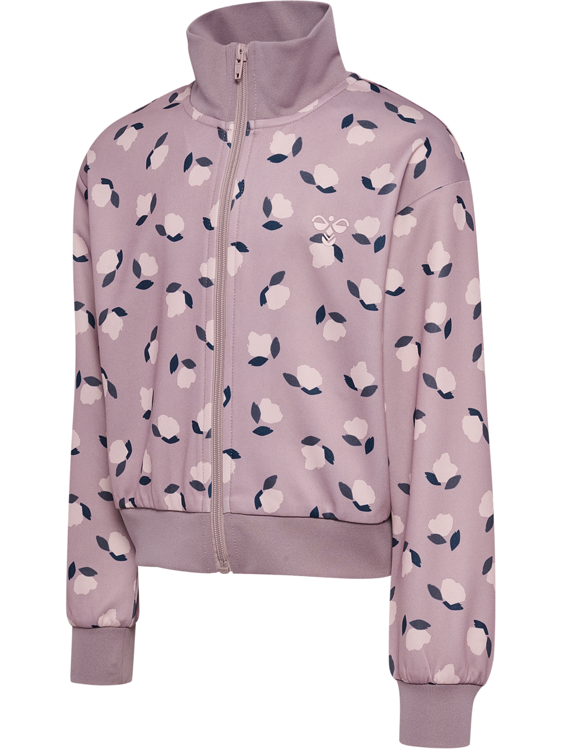 hmlJR REG POLY GYM ZIP JACKET, SEA FOG, packshot