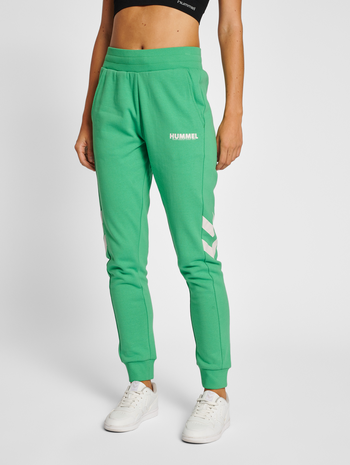 hmlLEGACY WOMAN TAPERED PANTS, GREEN SPRUCE, model