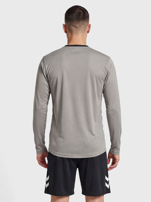 hmlREFEREE CHEVRON JERSEY L/S, STEEPLE GRAY, model