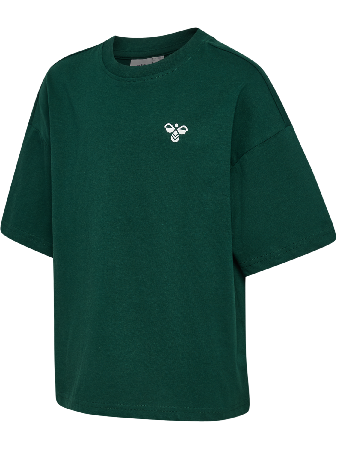 hmlJR SILLY S/S BOXY T-SHIRT SOLID, FOREST BIOME, packshot