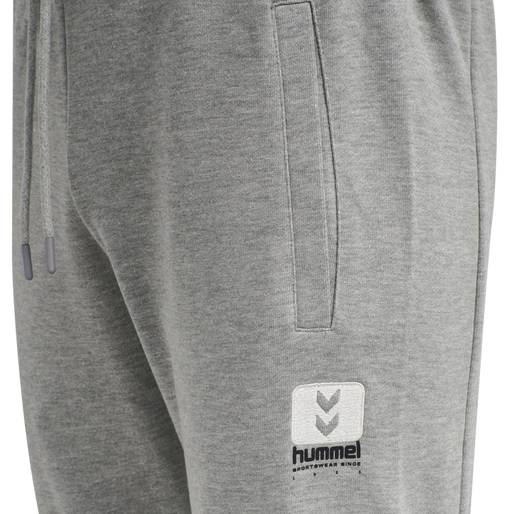 hmlLGC GRAHAM REGULAR PANTS, GREY MELANGE, packshot