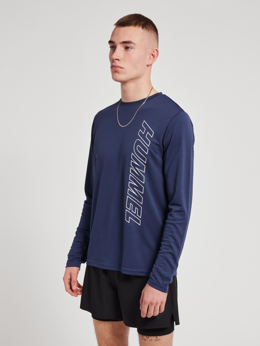 Notch Neck Short Sleeve Jersey Tee in Insignia Blue 14 / Insignia Blue