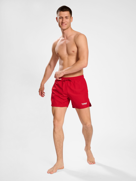 hmlLGC NED SWIM SHORTS, BARBADOS CHERRY, model