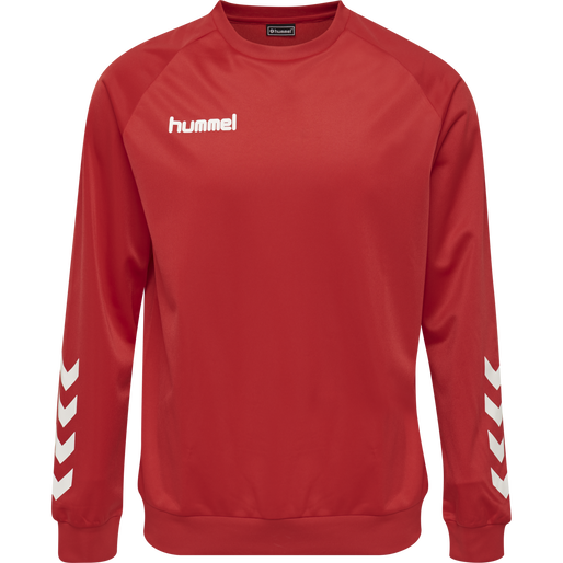 hmlPROMO POLY SWEATSHIRT, TRUE RED, packshot