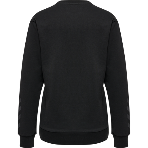 hmlOFFGRID COTTON SWEATSHIRT WO, JET BLACK/FORGED IRON, packshot