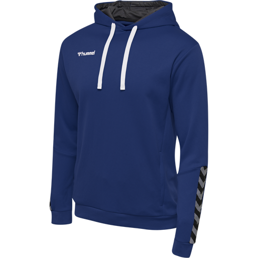 hmlAUTHENTIC POLY HOODIE, TRUE BLUE, packshot