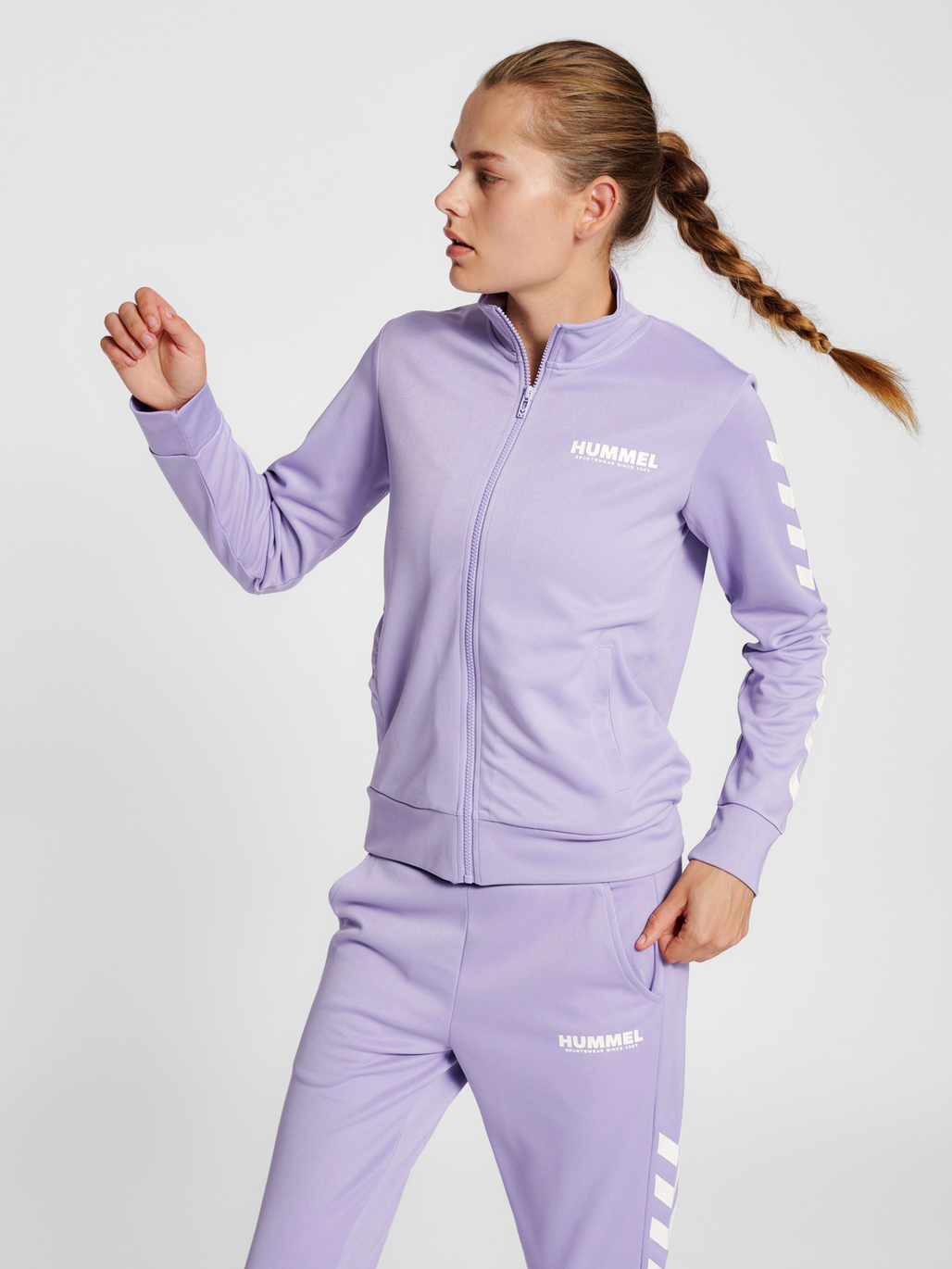 hummel LEGACY POLY WOMAN ZIP JACKET HEIRLOOM LILAC hummel
