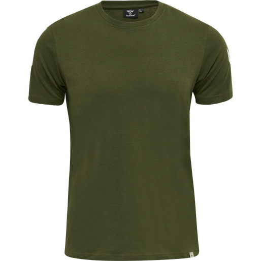 hmlLEGACY CHEVRON T-SHIRT, RIFLE GREEN, packshot