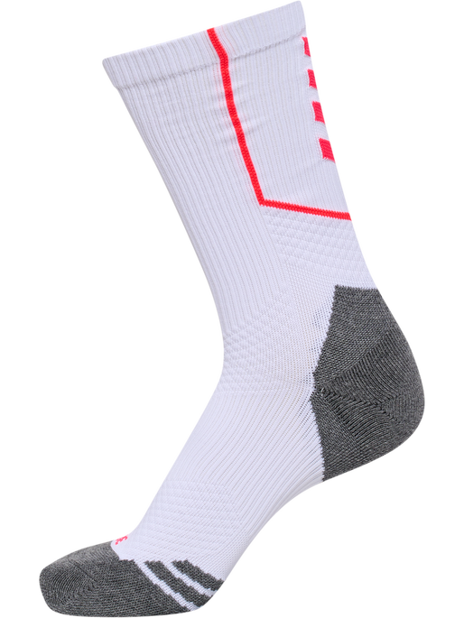 hmlPRO TRAINING SOCKS LOW, WHITE/DIVA PINK, packshot