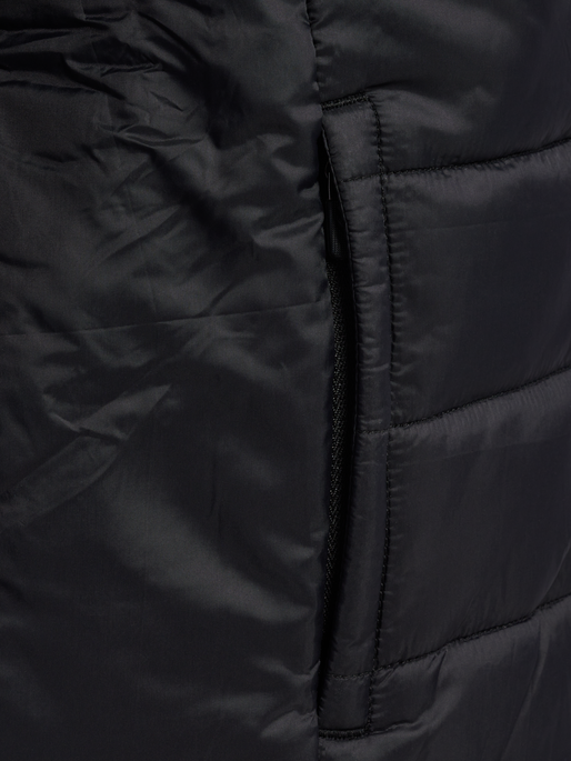 hmlGO QUILTED HOOD JACKET KIDS, BLACK hmlGO QUILTED HOOD JACKET KIDS, BLACK, packshot