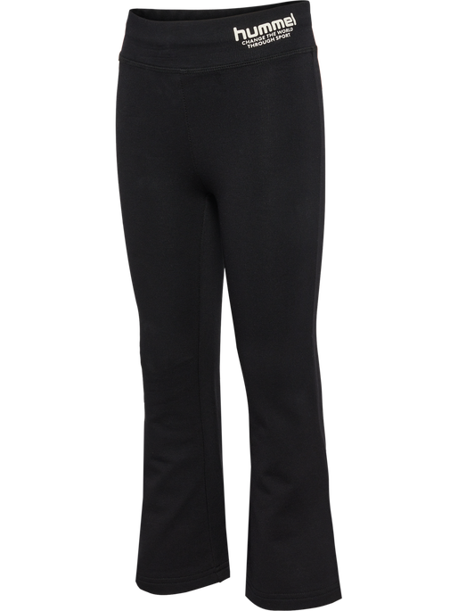 hmlFLAIRED PANTS, BLACK, packshot