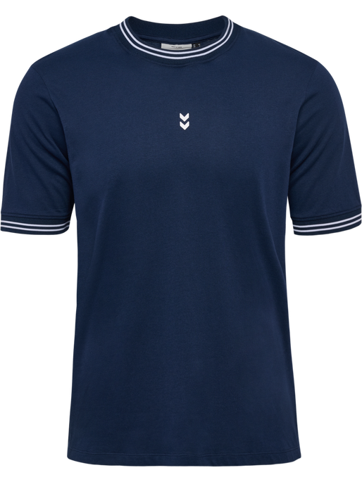 hmlPULSE RETRO T-SHIRT S/S, DRESS BLUES, packshot