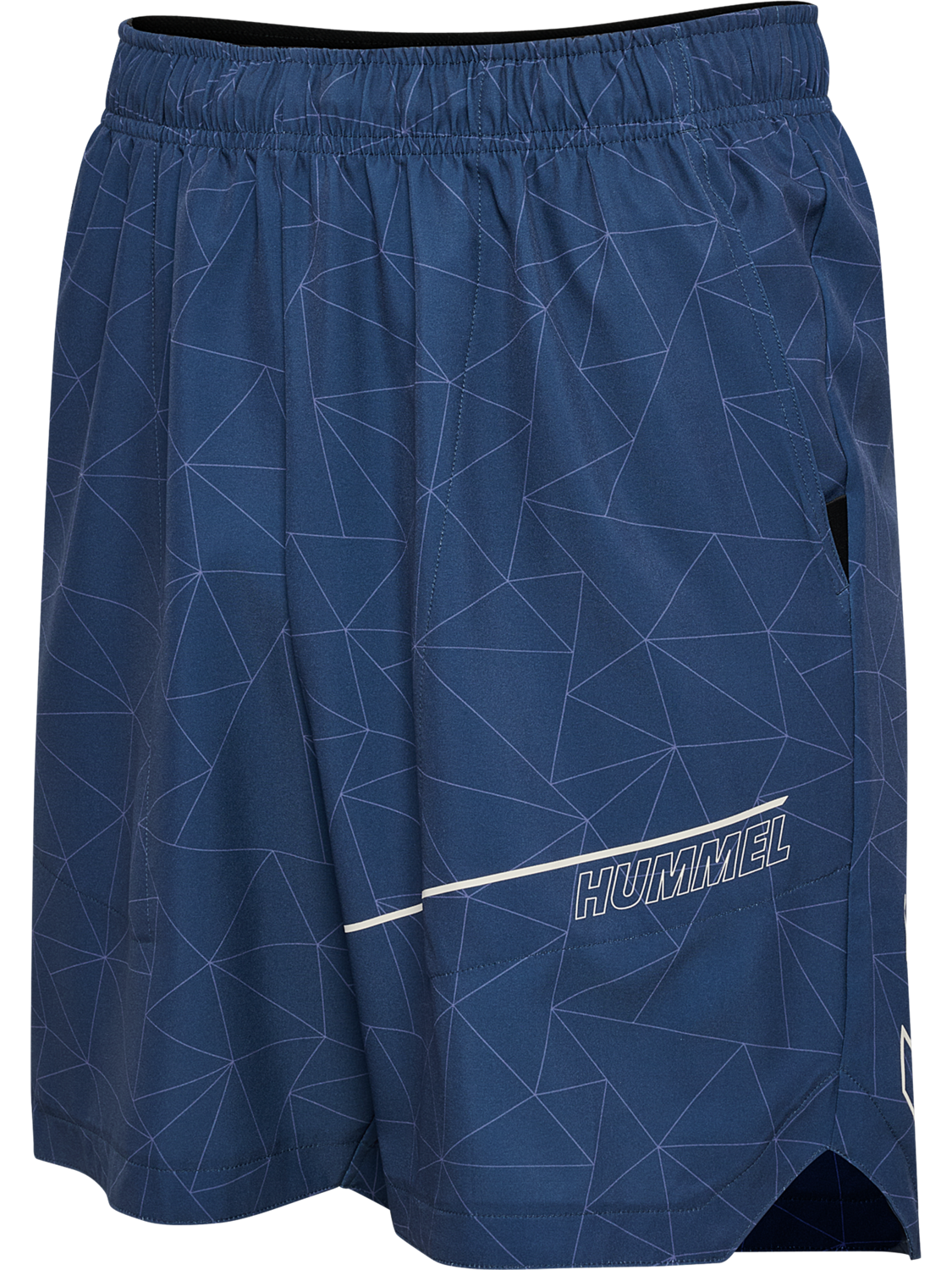 hmlCOURT AOP POCKET SHORTS, INSIGNIA BLUE, packshot