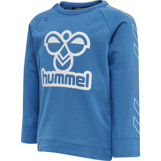hmlCODY T-SHIRT L/S, VALLARTA BLUE, packshot