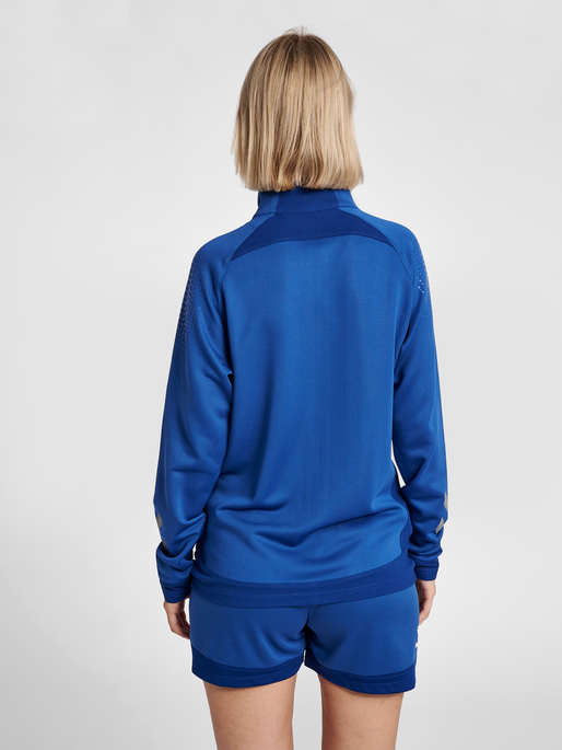 hml LEAD WOMEN POLY ZIP JACKET , TRUE BLUE, model