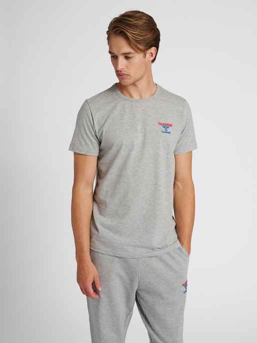 hummel IC DAYTON T-SHIRT - GREY MELANGE