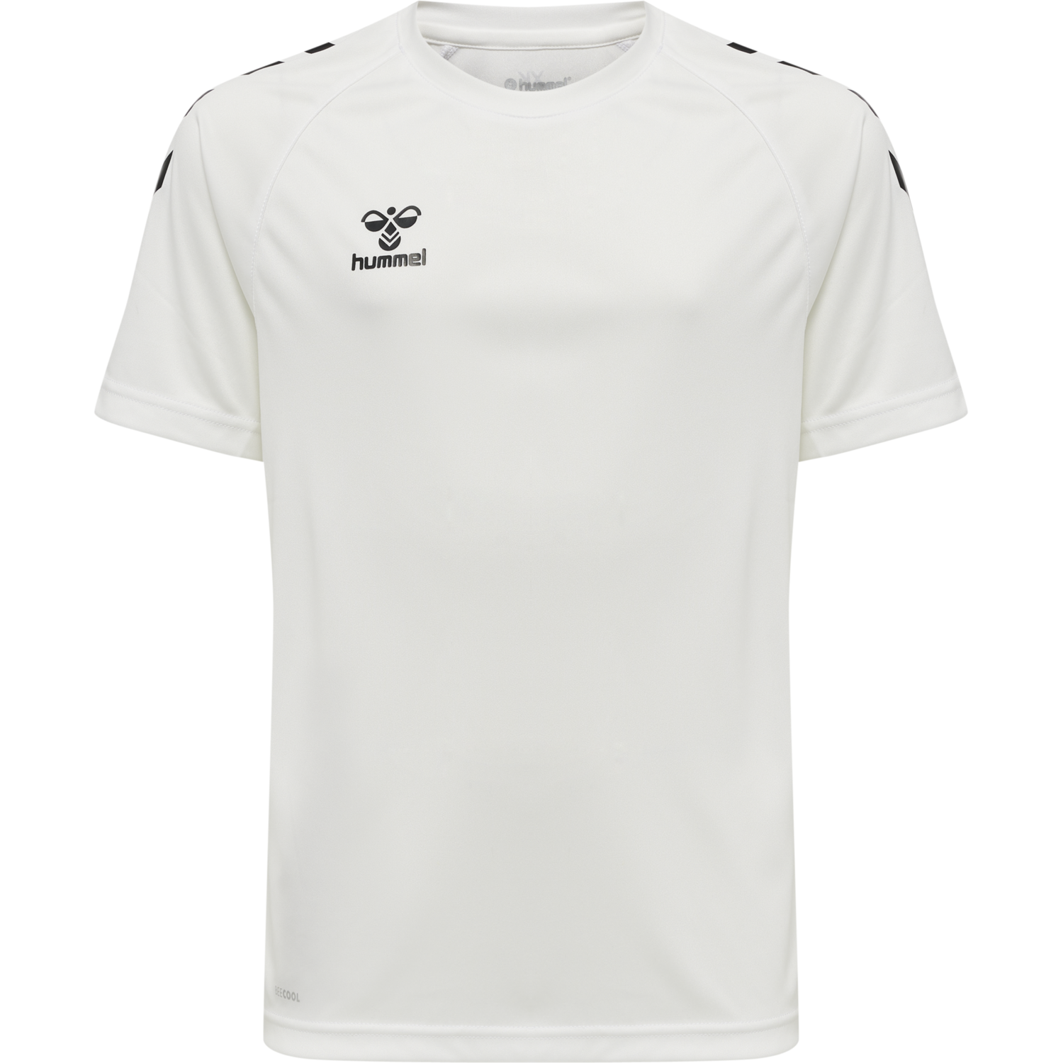 hmlCORE XK CORE POLY TEE S/S KIDS, WHITE, packshot