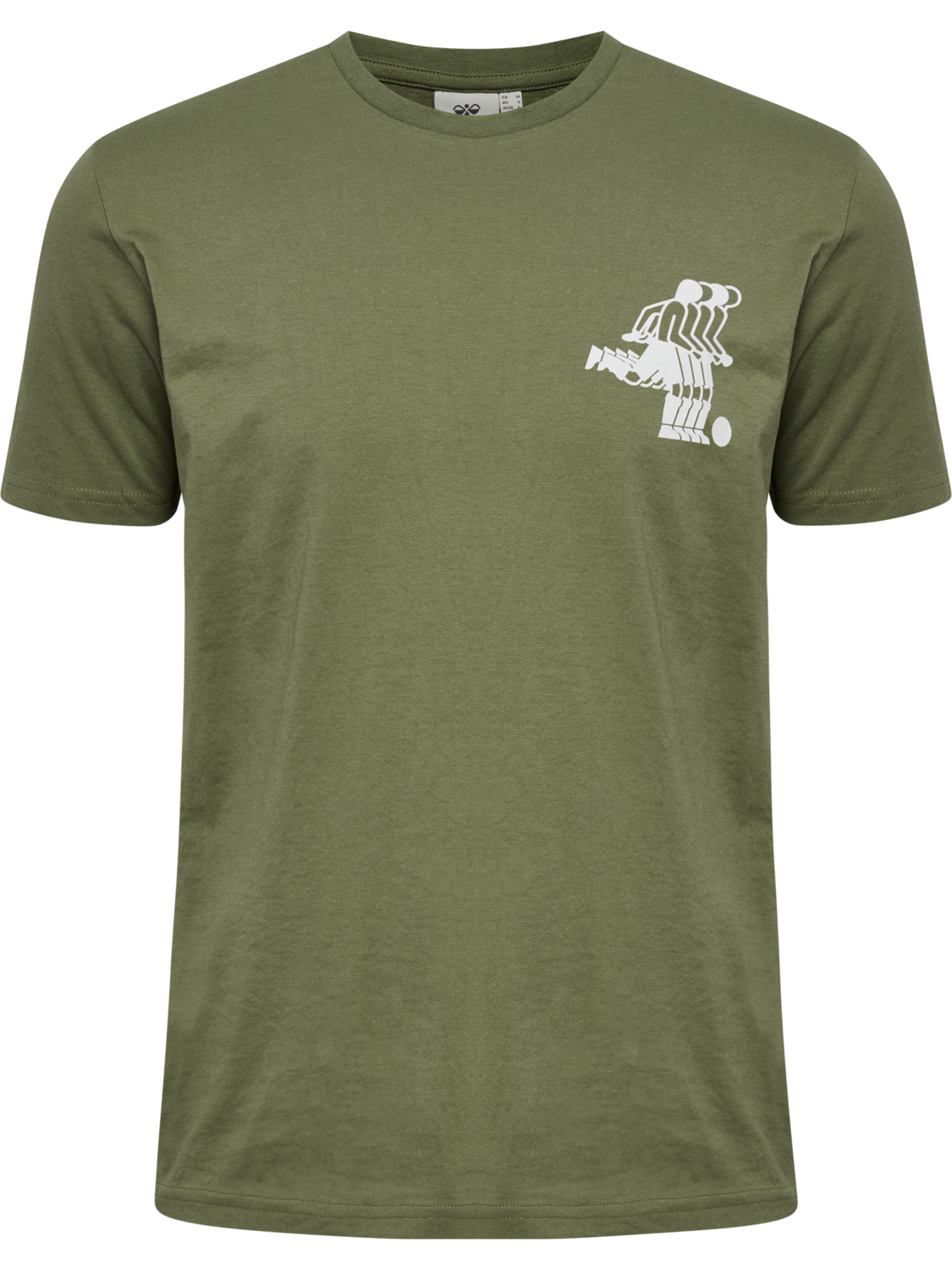 hmlPULSE GRAPHIC T-SHIRT S/S, WHITE/GREEN, packshot