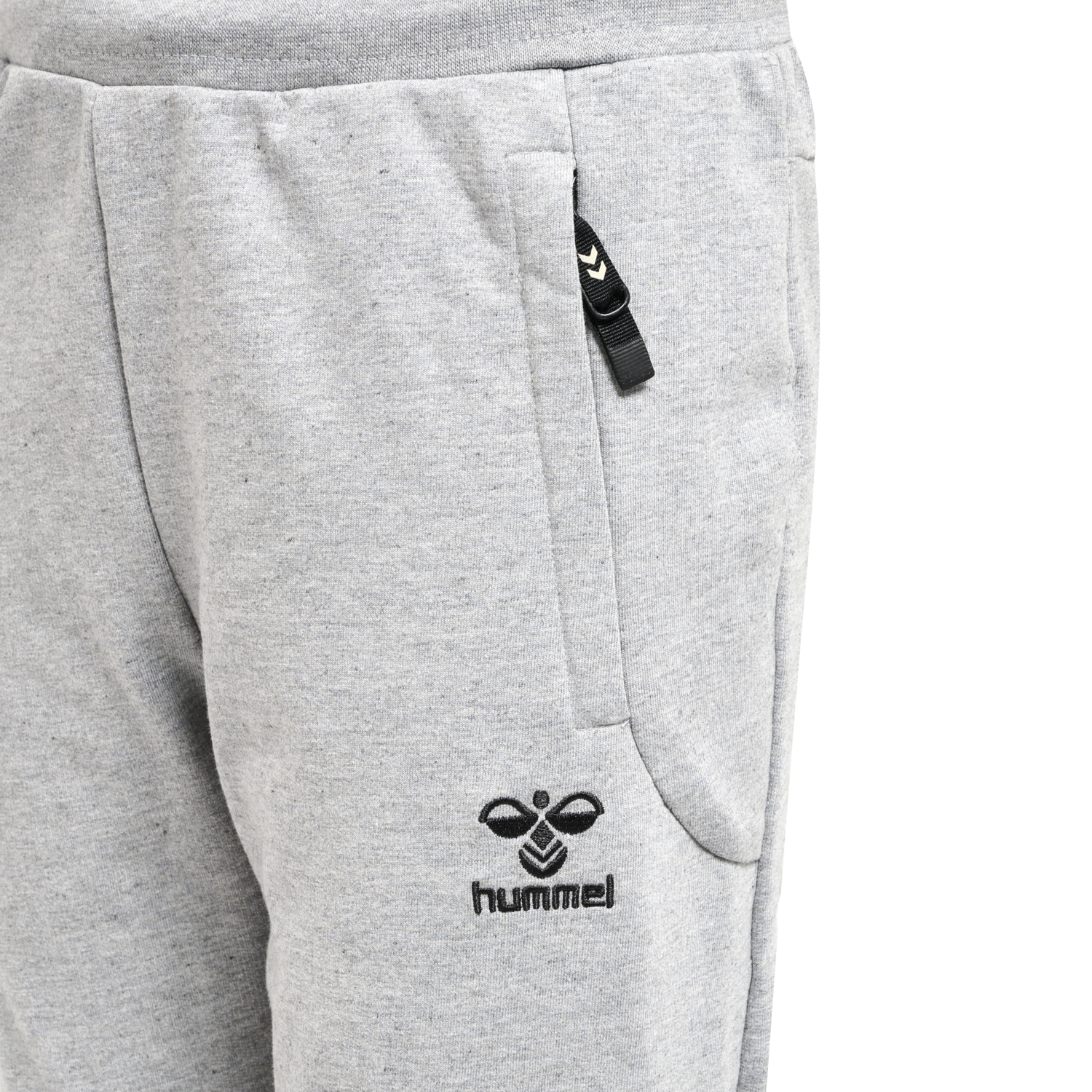 hmlMOVE GRID COTTON PANTS KIDS, GREY MELANGE, packshot