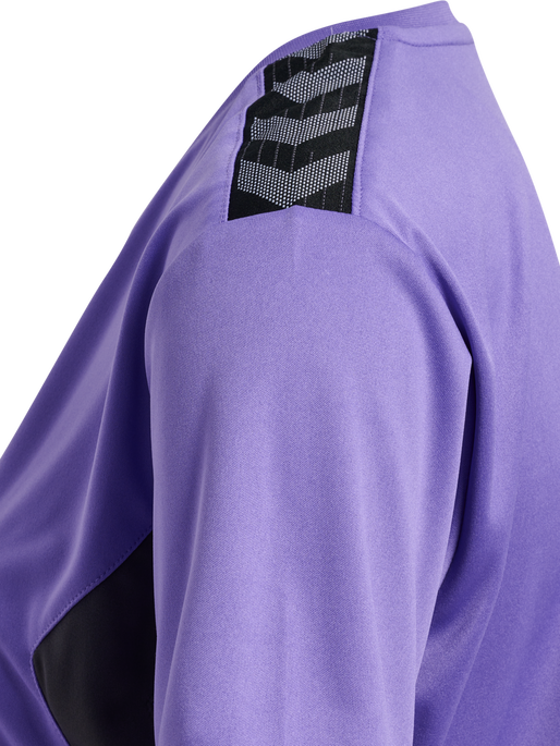 hmlAUTHENTIC PL JERSEY S/S WOMAN, DAHLIA PURPLE/ASPHALT, packshot